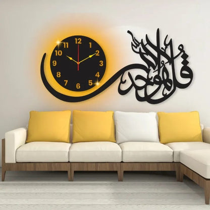 Decora 3D wooden Wall clock | Quartz watch for Home and Office Decor and Living Room