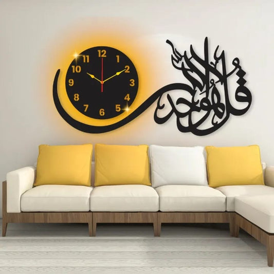 Decora 3D wooden Wall clock | Quartz watch for Home and Office Decor and Living Room